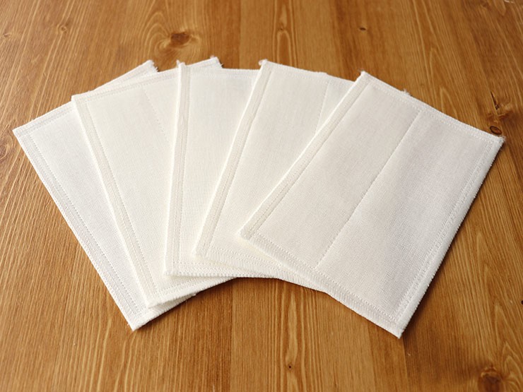 マスクインナー (5枚入り) 全2色 日本製 エコ 洗えるマスク フィルター