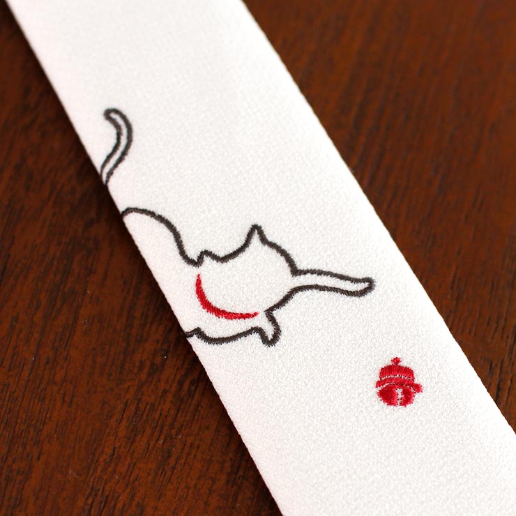 新入荷！[扇子・扇袋セット] 扇子 鈴音（紺 6622S）親艶塗中染骨 猫