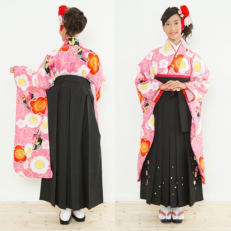 美品♡袴セット 卒園式 花柄着物ドレス ピンク 120cm 楽天市場】【2点で10%引CP】目玉セール 卒業式 キッズ 簡単刺繍