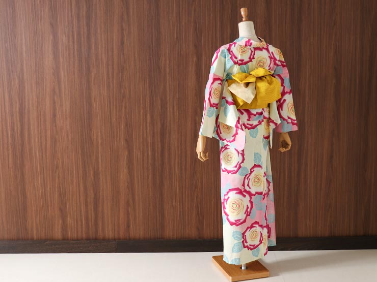 浴衣 セット ] 帯 2点セット ローズ（ピンク 6TSY-21） ゆかた