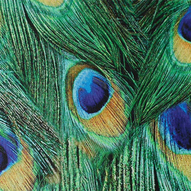 撫松庵 洗える 長襦袢 孔雀の羽根 日本製 総柄 グリーン 緑色 鳥