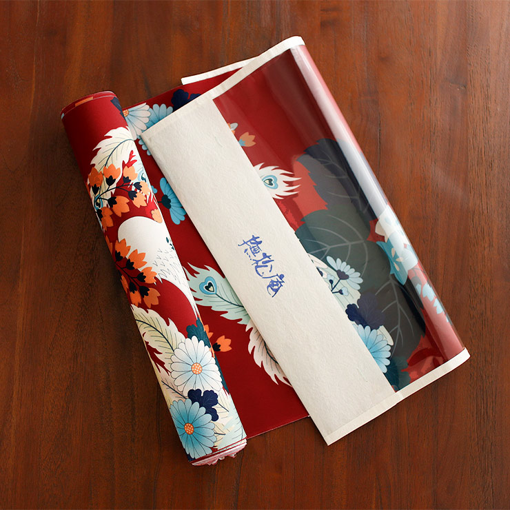 平和屋着物●極上　撫松庵　夏物　長襦袢　反物　着尺　爽竹　茄子　なす　ナス　成り物　逸品　未使用　DZAA11766kh6 平和屋着物○極上 撫松庵 夏物 長襦袢 反物 着尺 爽竹 茄子 なす ナス