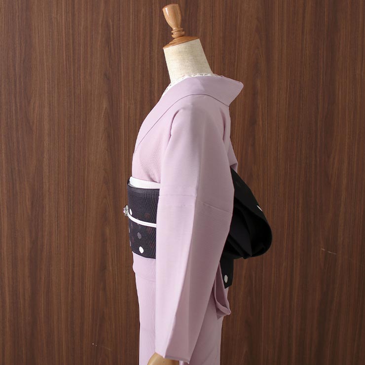 洗える着物 夏着物 楊柳 色無地 地紋 パープル nakm-2028_01.jpg
