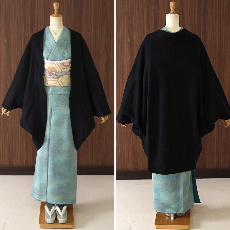 【大人気】萌 モユル　ウール混モモンガコート ケープ ポンチョ 変形 近年モデル 和洋兼用 ] JAPAN MODE モモンガ コート (ブラック JMM-303) 日本製