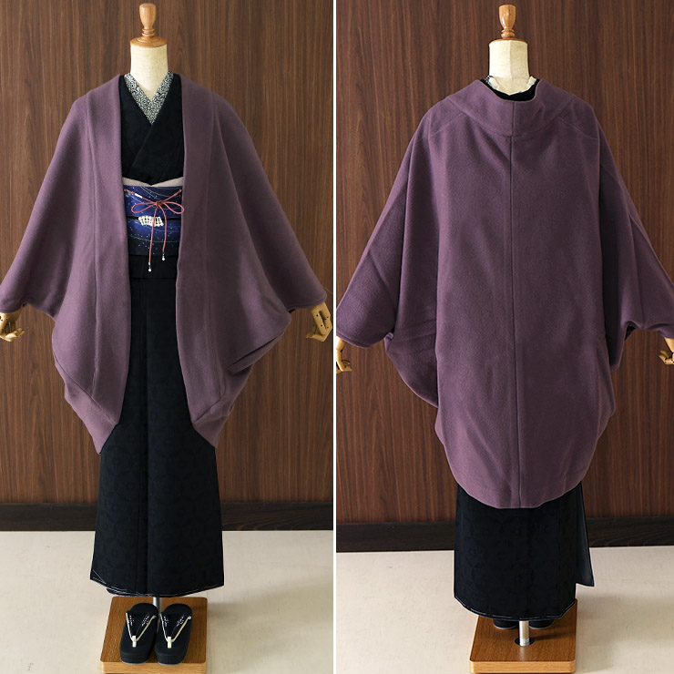和洋兼用 ] JAPAN MODE モモンガ コート (パープル JMM-304) ウール100