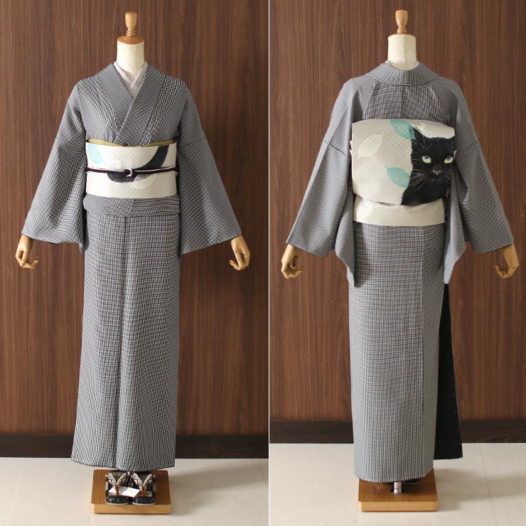 召しませ花 名古屋帯] 染め 京袋帯 不機嫌物語 (グレー/TK-87-A) 日本