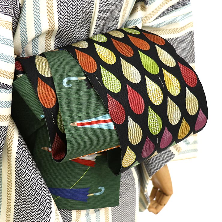 綿 半幅帯 アンブレラ ヨーロッパ傘祭り お洒落 逸品 美品 綿 半幅帯 アンブレラ ヨーロッパ傘祭り お洒落 逸品 美品 綿 半幅帯