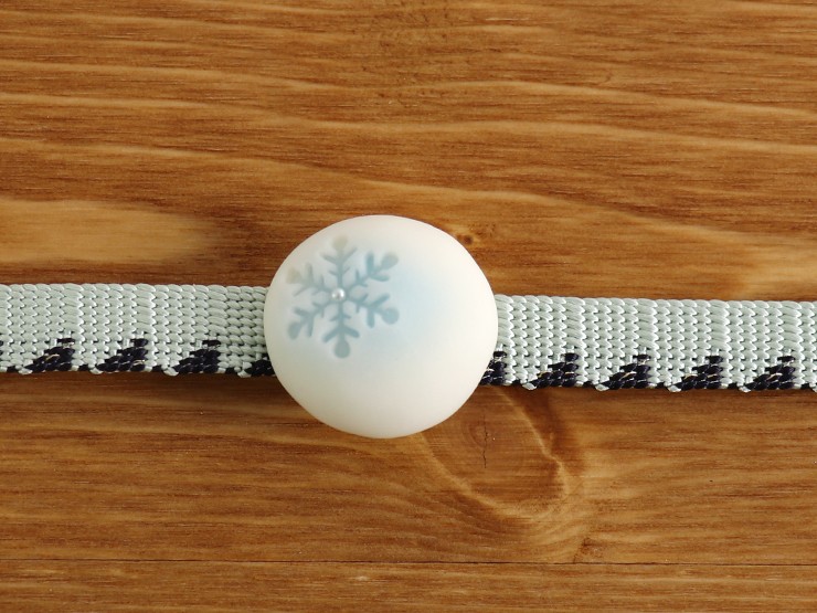街着屋「和菓子」帯留め - 雪の結晶・雪（2柄2サイズ）- フェイク