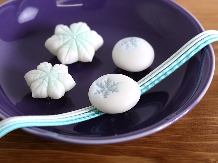街着屋「和菓子」帯留め - 雪の結晶・雪（2柄2サイズ）- フェイク