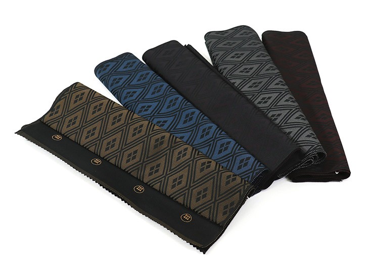 渡敬謹製」帯揚げ(正絹) 正絹丹後お召し - 黒経糸武田菱帯揚げ (全5色