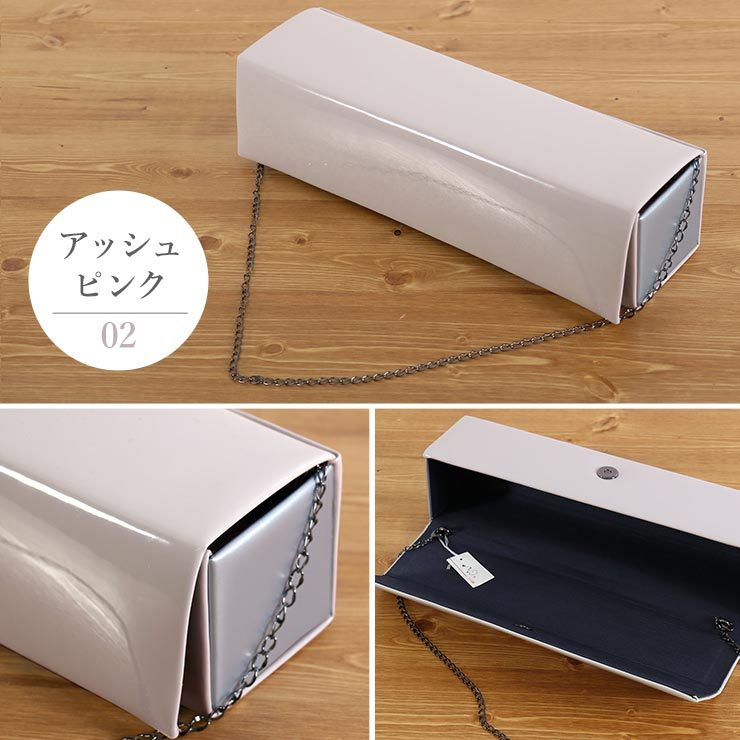 バッグ 巾着 和製バッグ エナメル スクエア 全4色 牛革 本革 日本製