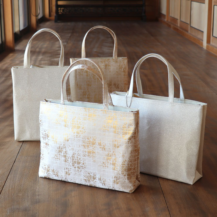 バッグ 和装バッグ 和洋兼用 A4サイズ対応 日本製 トートバッグ 金襴織 
