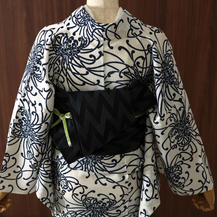 ふりふ×ケイタマルヤマ 【洗える】浴衣&帯セット 涼感素材 セオ