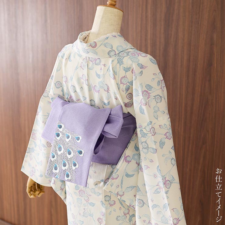 ♦️美品　本染浴衣　（反物からのお仕立て品）　身丈（肩から）147㎝　薄茶 ♦️美品 本染浴衣 （反物からのお仕立て品） 身丈（肩から）147
