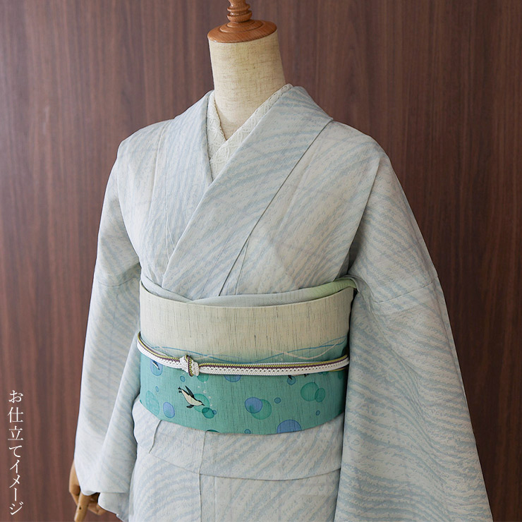 セオα] 浴衣 反物 流線格子 洗える ゆかた 夏きもの 月華美人 日本製