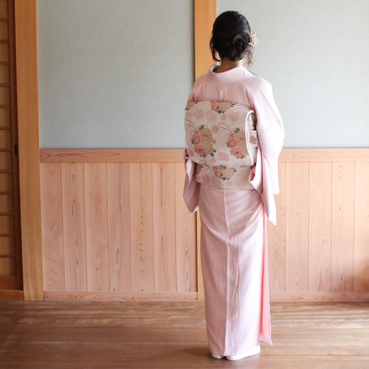 色無地 洗える着物 袷 仕立て上がり 日本製 袷着物 和装 留袖 訪問着