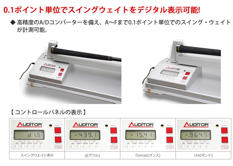 カスタム用工具】 ゴルフメカニクス デジタルスイングウェイトスケール