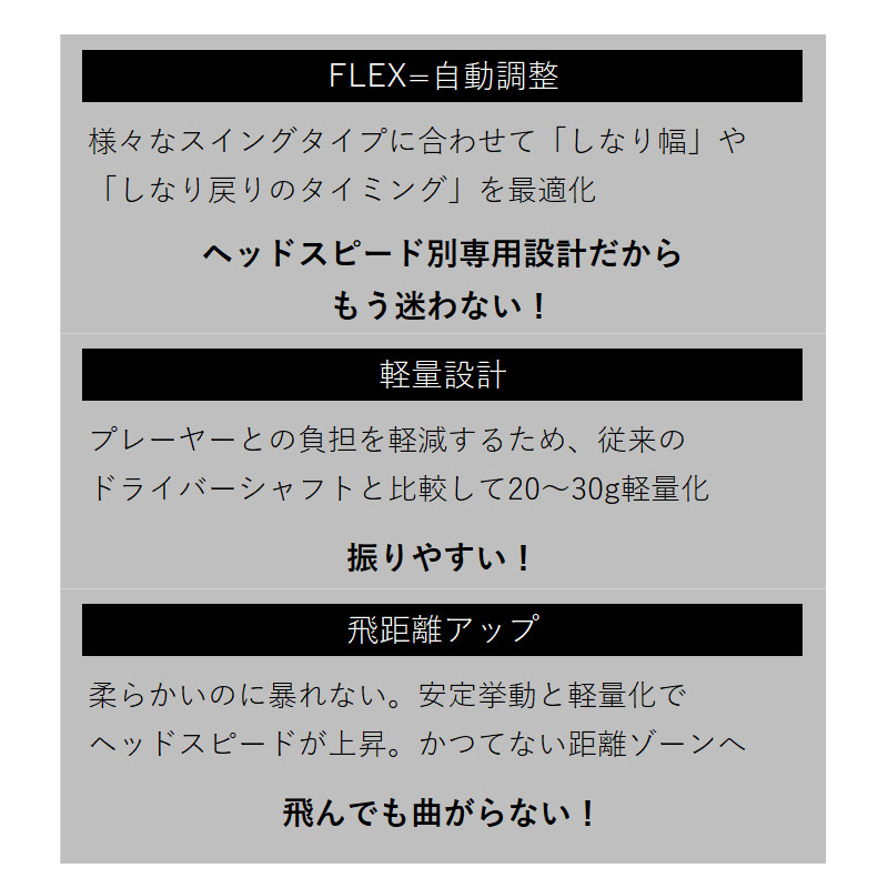 楽天市場】AutoFlex Shaft オートフレックス UTILITY UT 専用
