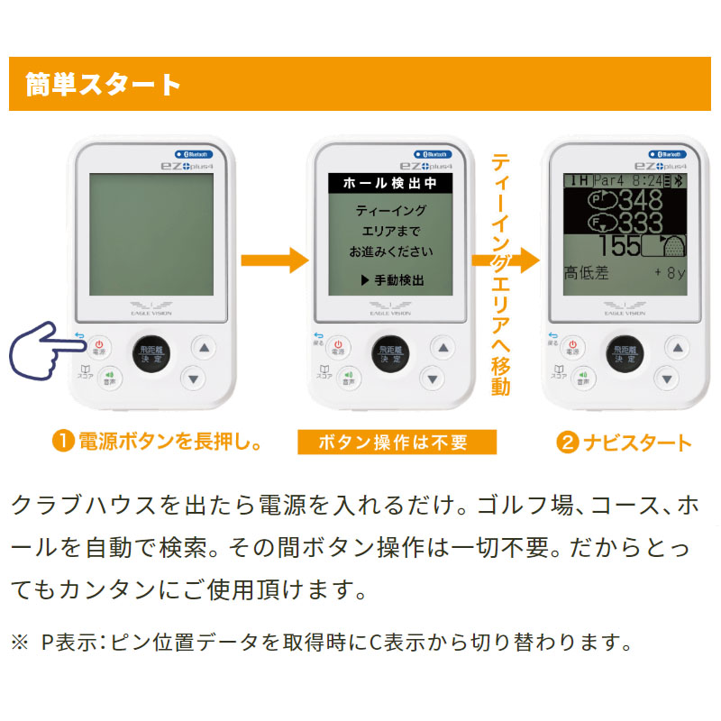 朝日ゴルフ イーグルビジョン ez plus4 EV-235 高性能 GPS ゴルフ ナビ