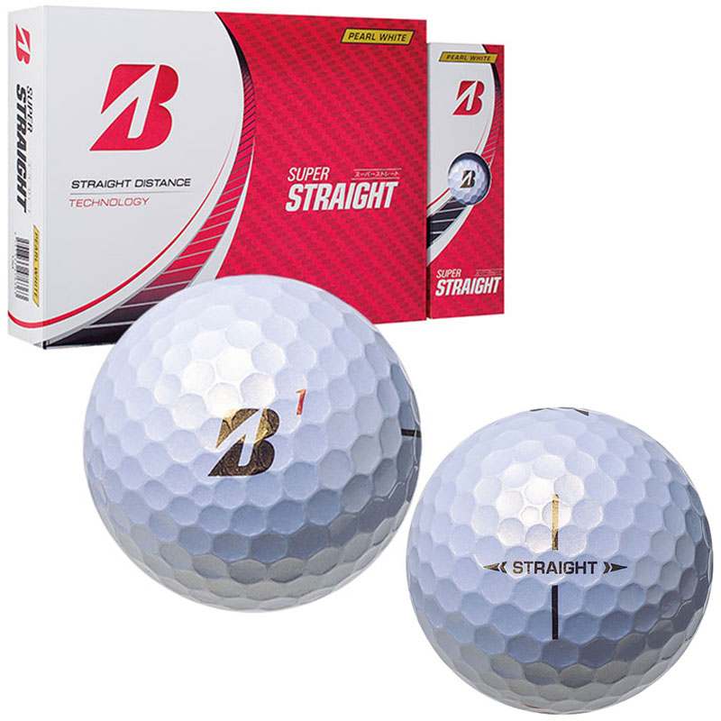 ブリヂストン ゴルフ スーパーストレート パールホワイト T3GX 4ダースセット 48球 2023年 新品 ボール BRIDGESTONE GOLF SUPER STRAIGHT BALL Pearl White｜machinogolfyasan｜02