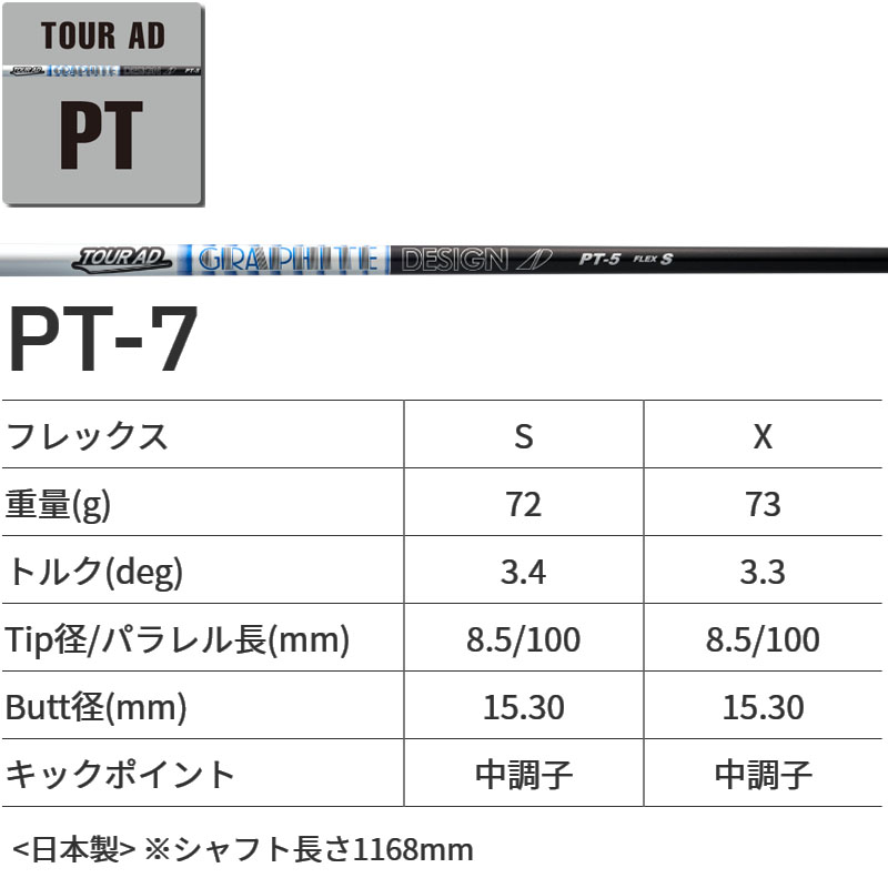 グラファイトデザイン TOUR AD PT ドライバー用 ウッド用 カーボンシャフト 2023年 ツアー シャフト リニューアル 新品 パーツ GRAPHITE  DESIGN PT-5 Shaft Wood : 23gd-pt : 町のゴルフ屋さん - 通販 - Yahoo!ショッピング