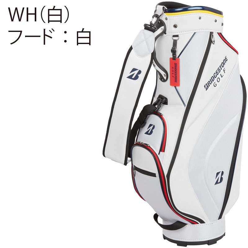 ブリヂストン ゴルフバッグ オレンジ/ホワイト　【新品未使用】 bs24scbg422-01.jpg