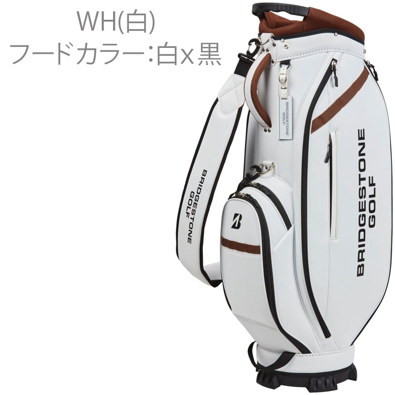 ブリヂストン キャディバッグ ホワイト ブリヂストンゴルフ(BRIDGESTONE GOLF) キャディバッグ ツアーレプリカ