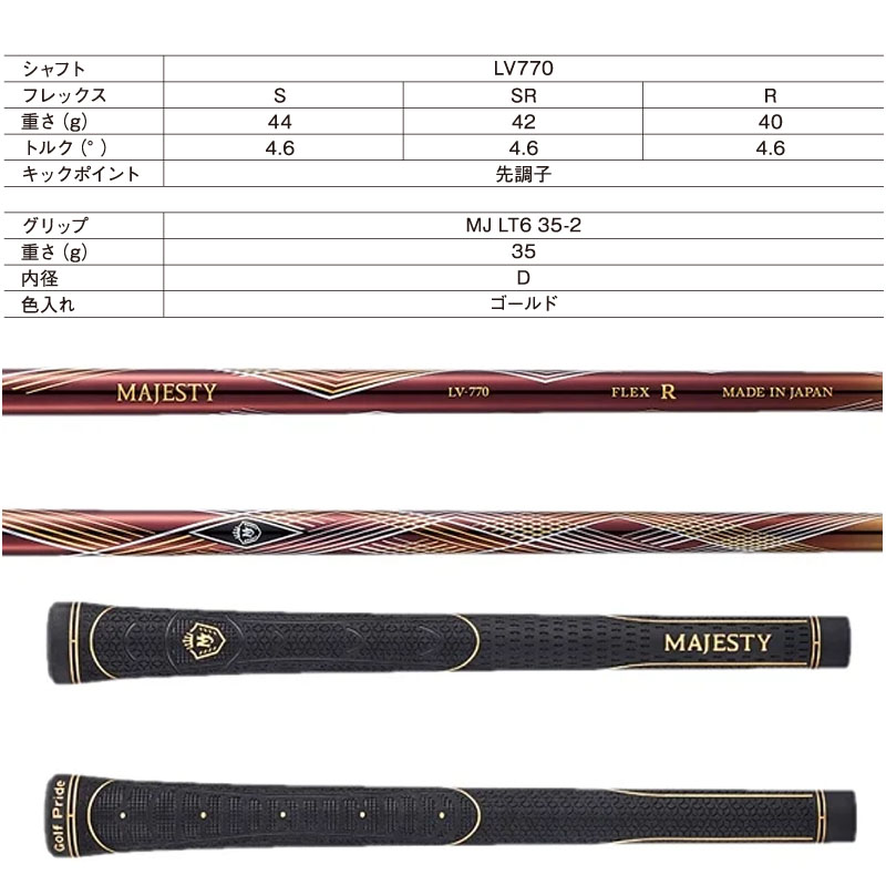 PRESTIGIO マジェスティ プレステジオ14 アイアン 単品 LV770 2026