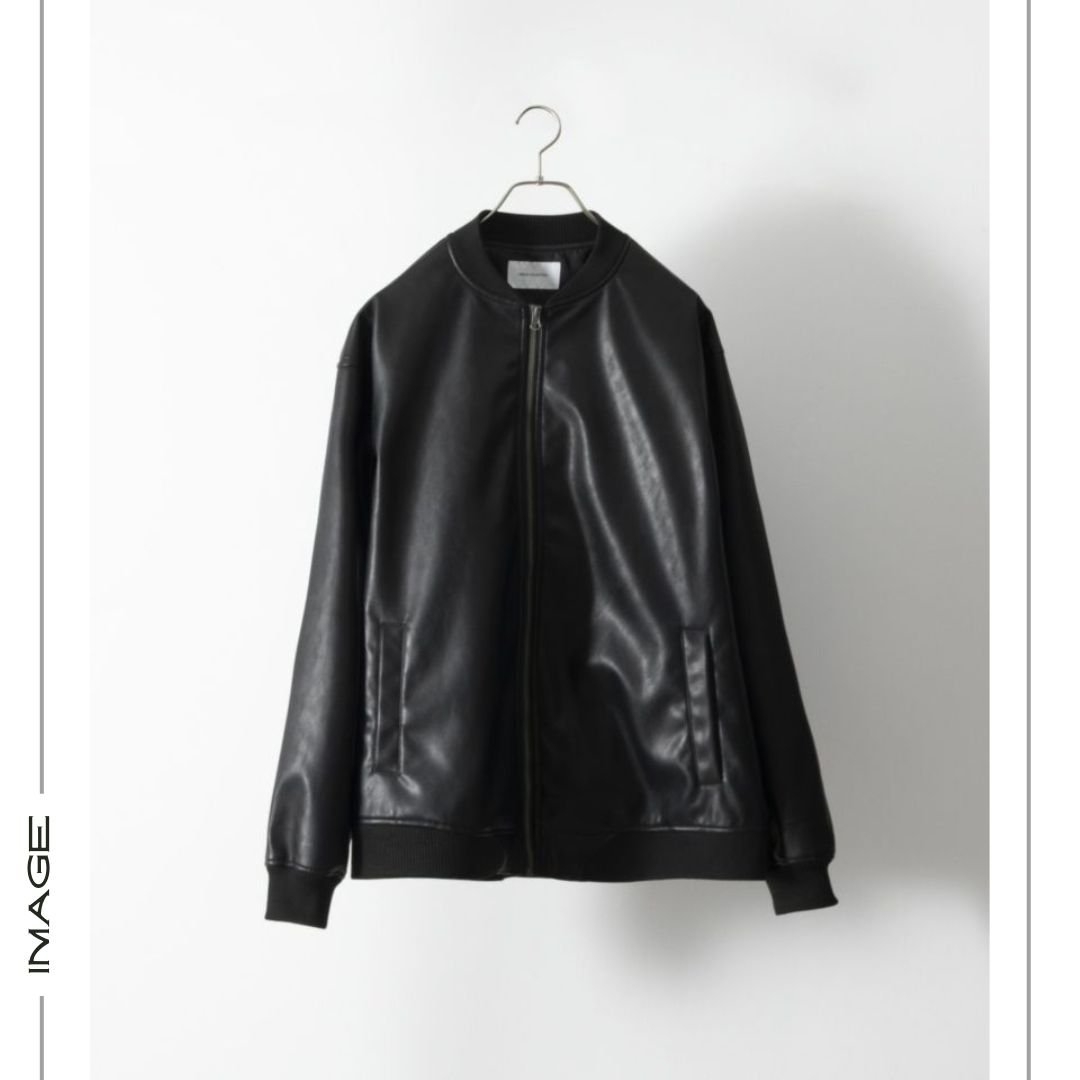 URBAN COLLECTION アーバンコレクション ブルゾン メンズ 合成皮革 無地 ジャケット...