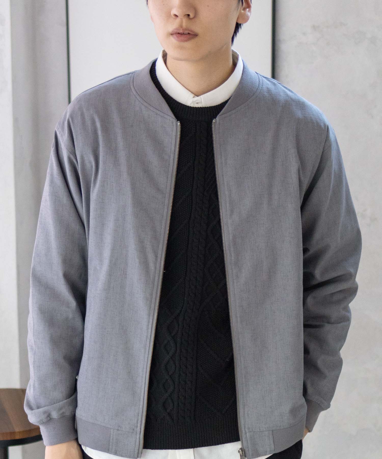 URBAN COLLECTION アーバンコレクション ブルゾン メンズ リネンライク アウター ス...