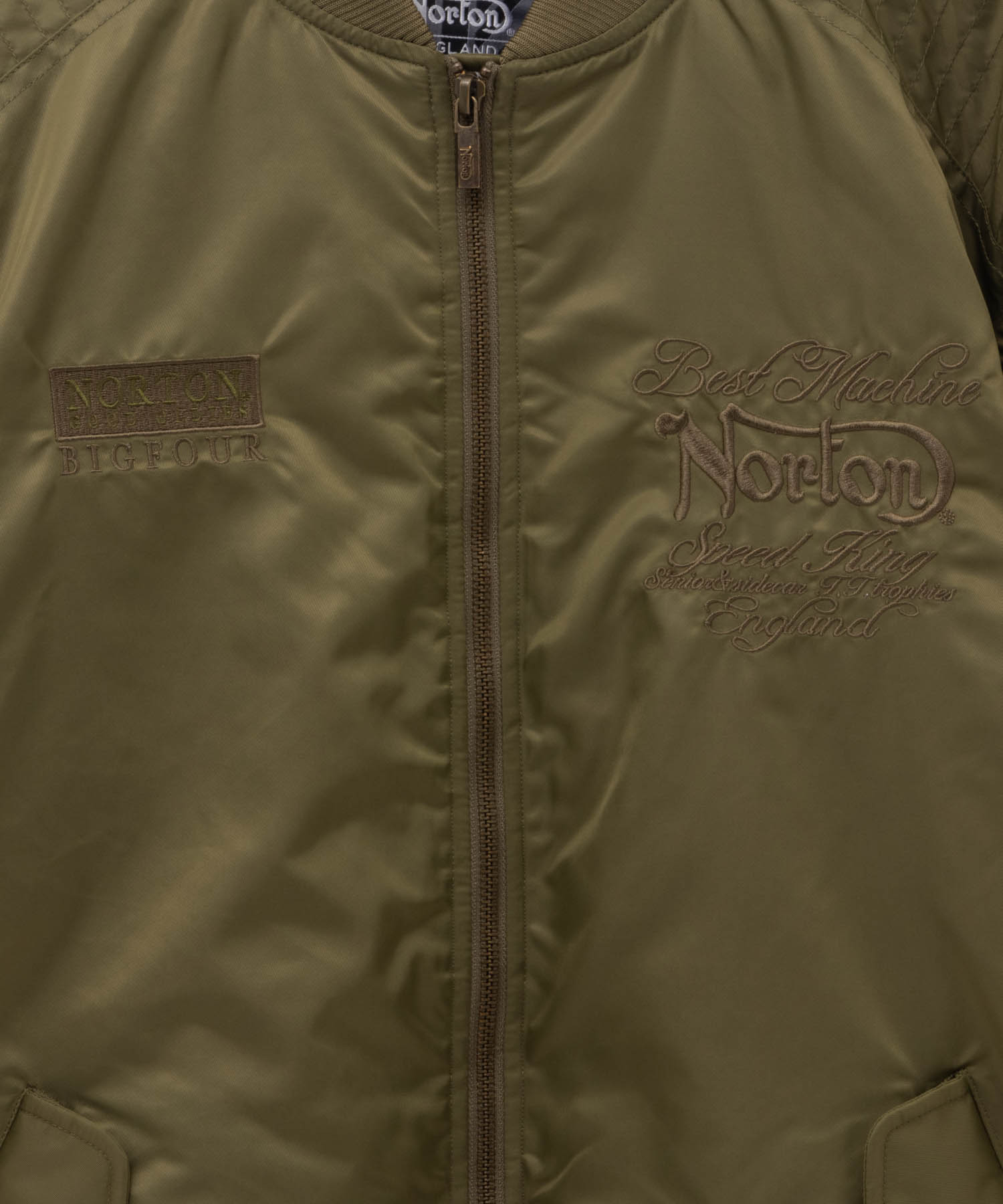 【美品】Norton フライトジャケット MA-1 ブルゾン　L ノートン Norton MA-1 フライトジャケット メンズ 中綿入り ユニ