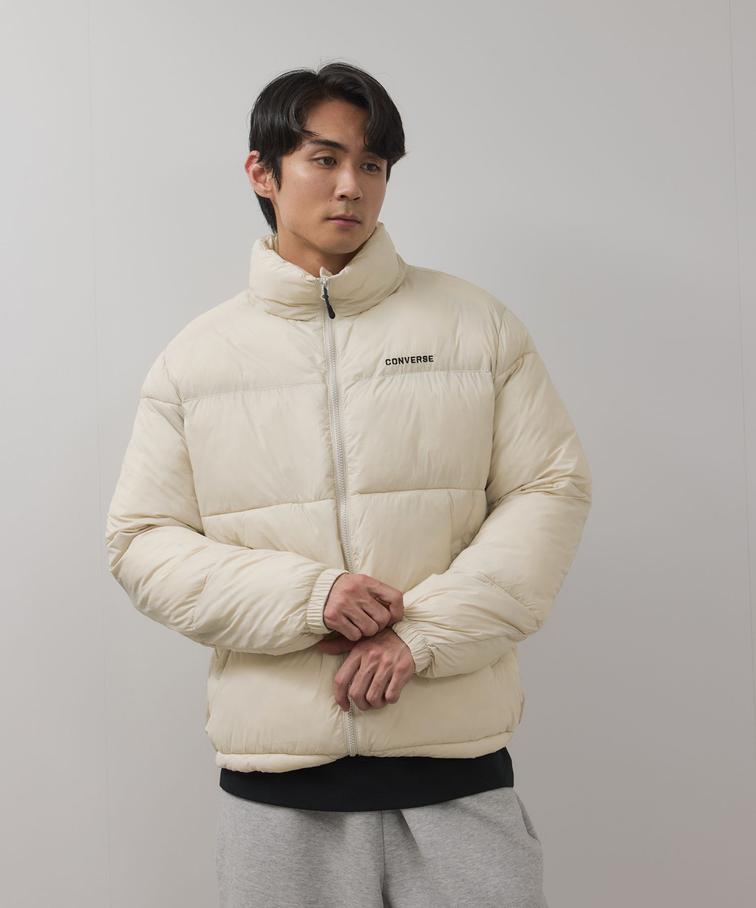 CONVERSE（コンバース） 中綿ジャケット メンズ アウター 軽量 撥水