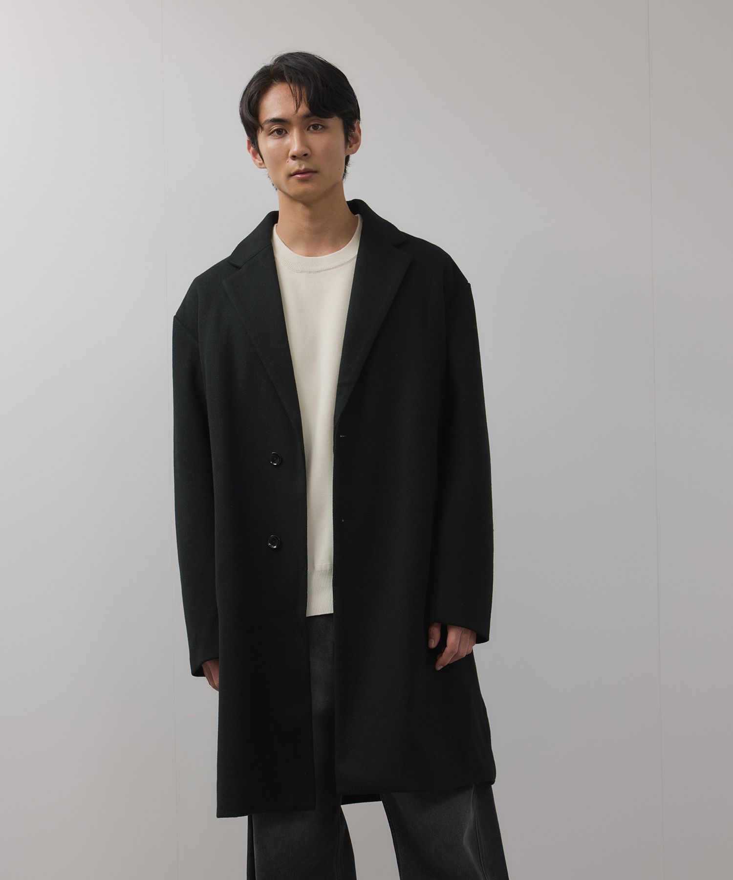 mossimo（モッシモ） チェスターコート メンズ アウター 裏地 ポケット