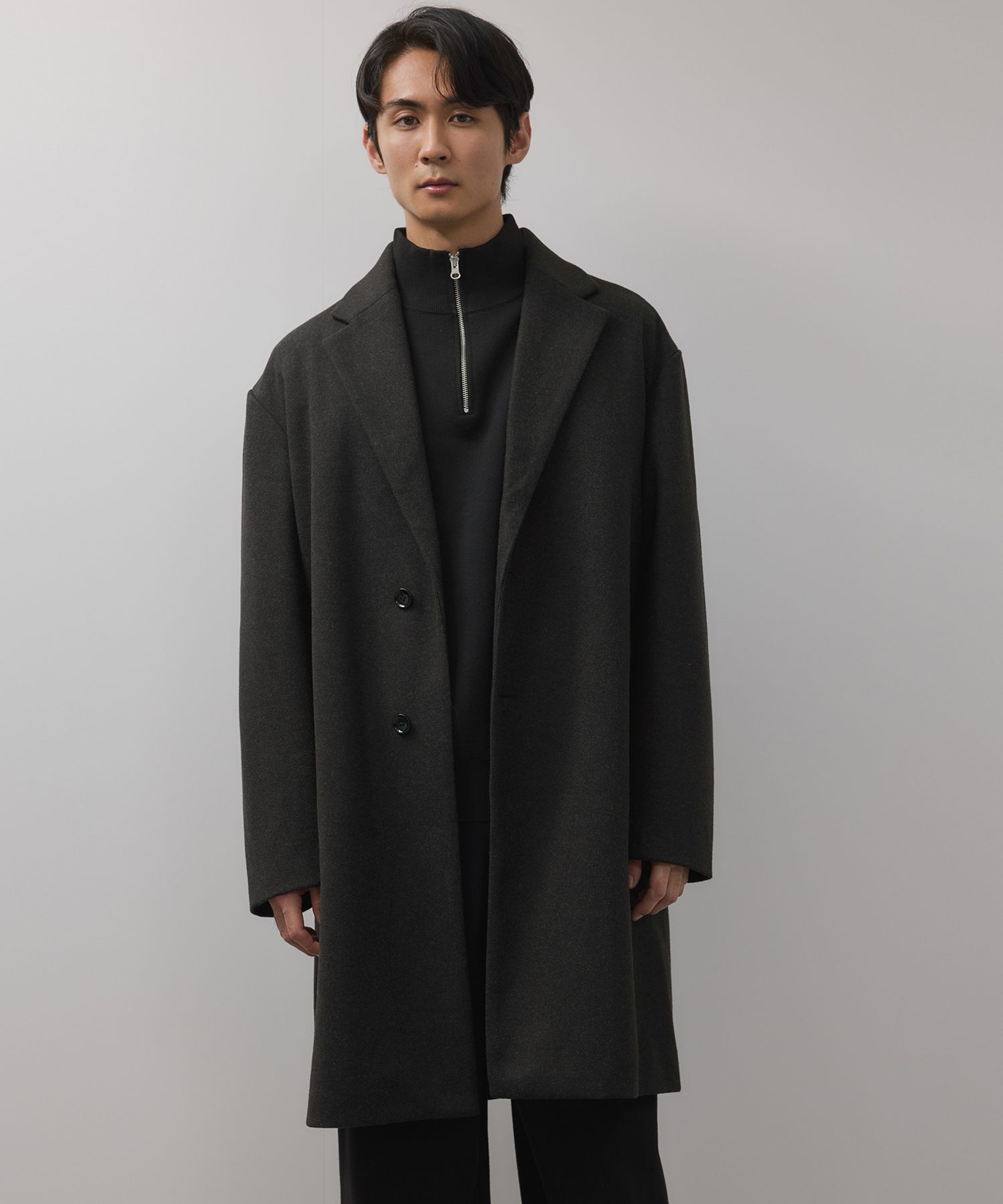 mossimo（モッシモ） チェスターコート メンズ アウター 裏地 ポケット