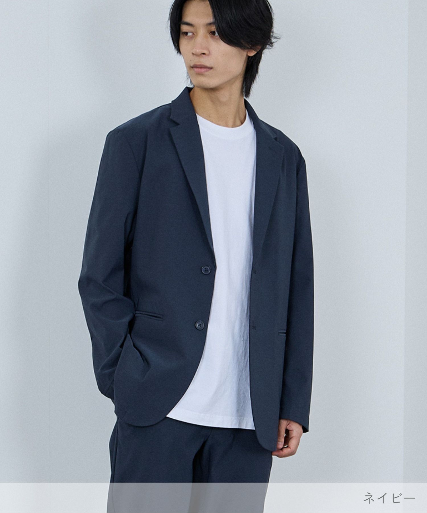 NAVY マイラク 裏起毛 テーラードジャケット メンズ アウター 暖かい