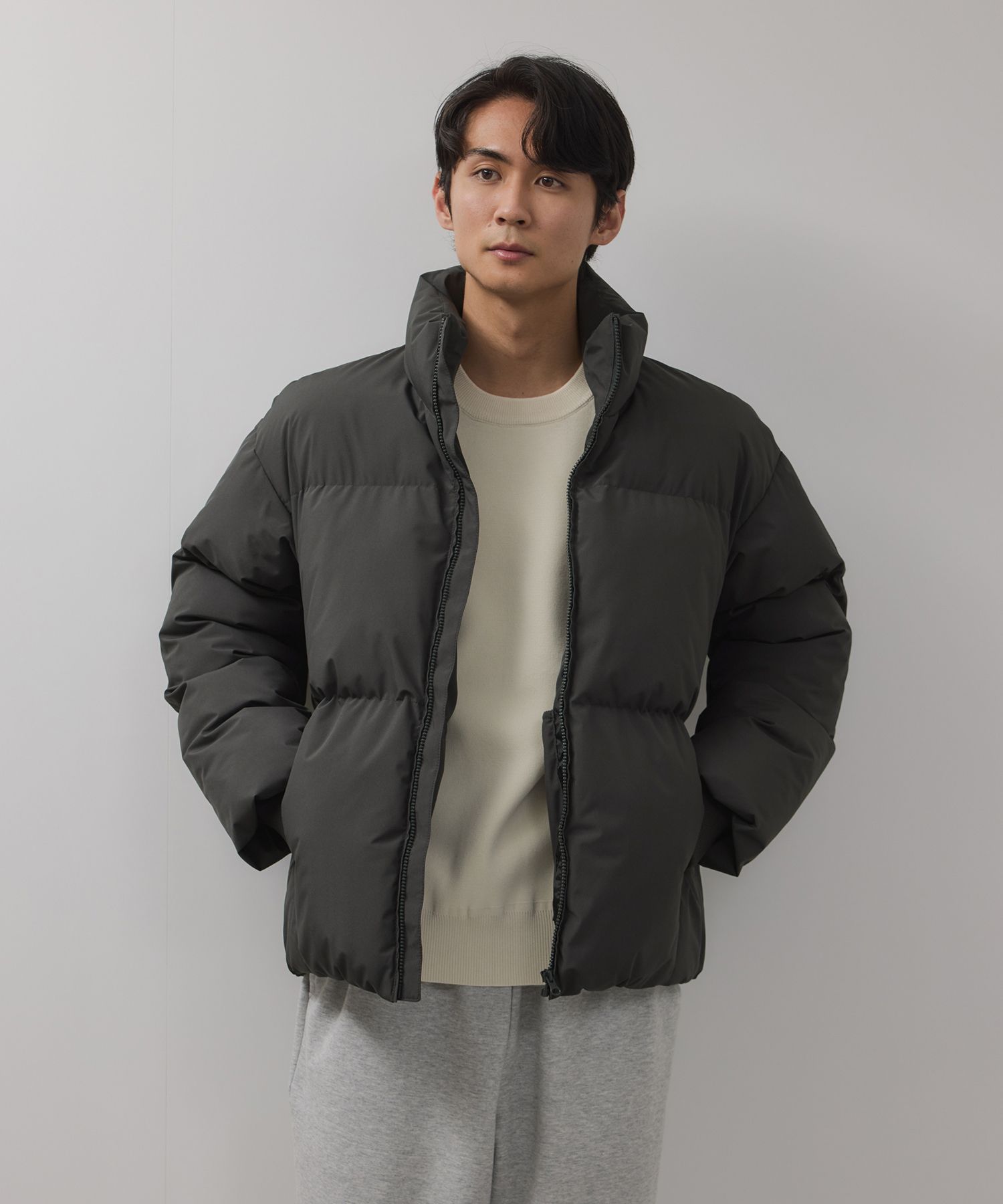 石*川様 新品未使用 jjjjound MacJacketマックジャケットコート NAVY 中綿ジャケット メンズ アウター あったか 防寒 撥水 防風