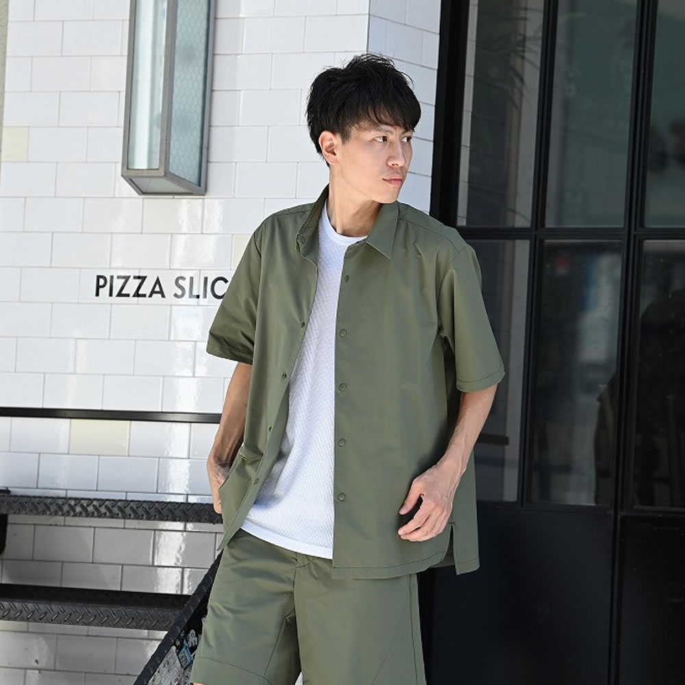 NAVY 半袖シャツ カジュアルシャツ メンズ トップス : Mac-House