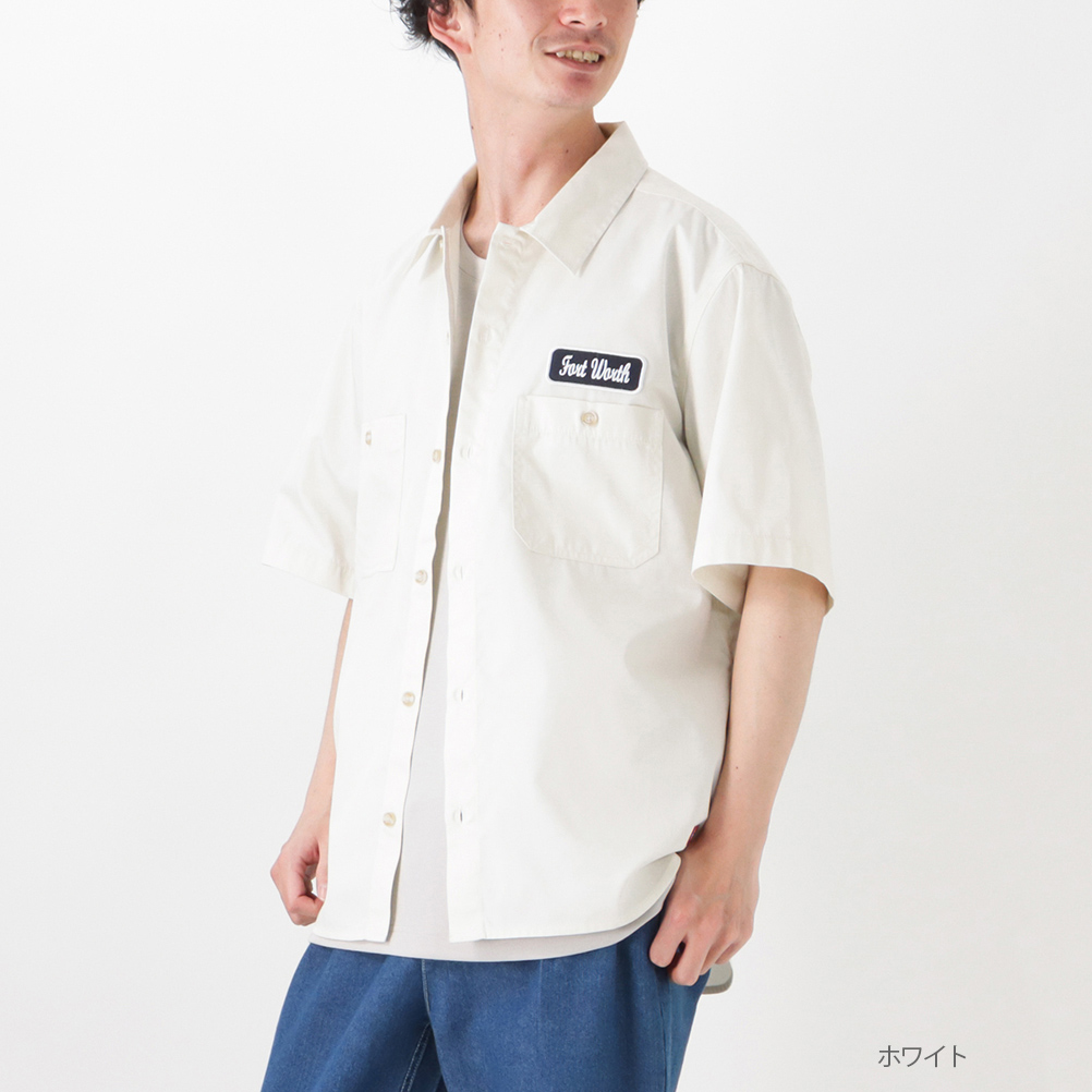 Dickies ディッキーズ シャツ 半袖 5分袖 メンズ ルーズシルエット