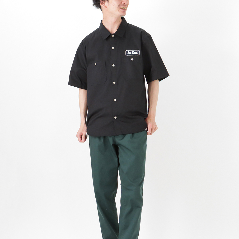 Dickies ディッキーズ シャツ 半袖 5分袖 メンズ ルーズシルエット