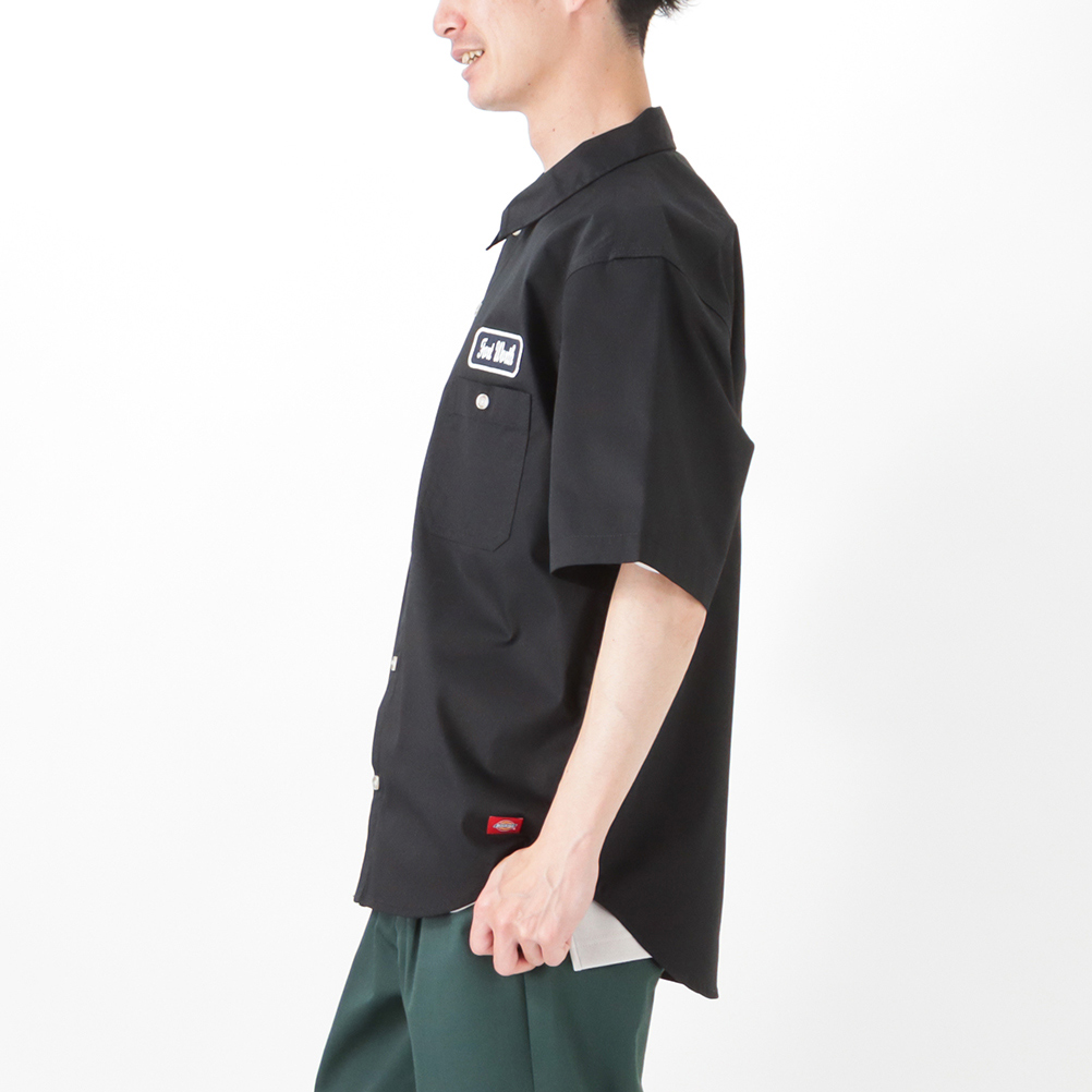 Dickies ディッキーズ シャツ 半袖 5分袖 メンズ ルーズシルエット