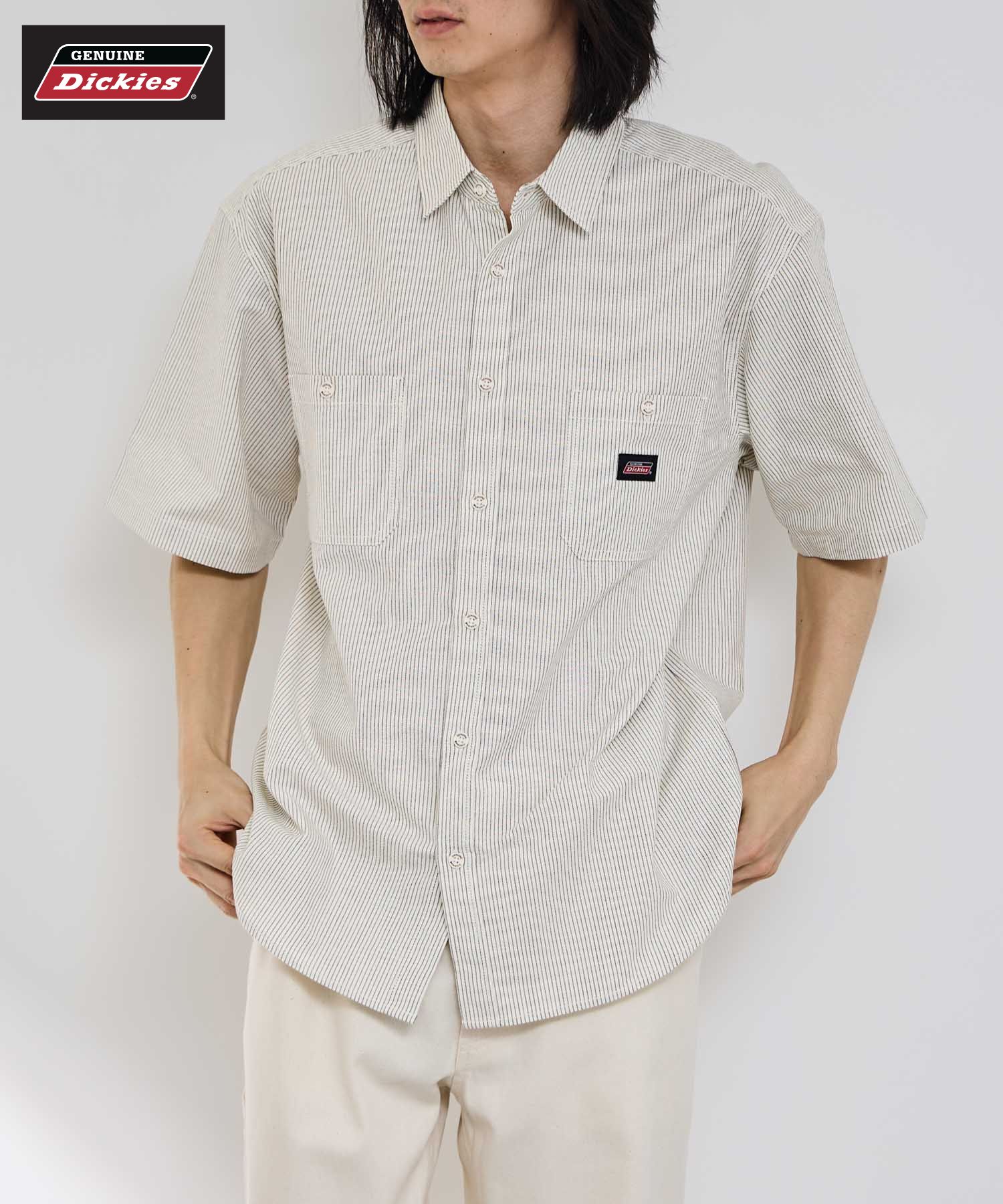 GENUINE Dickies ジェニュインディッキーズ シャツ メンズ 半袖 綿混