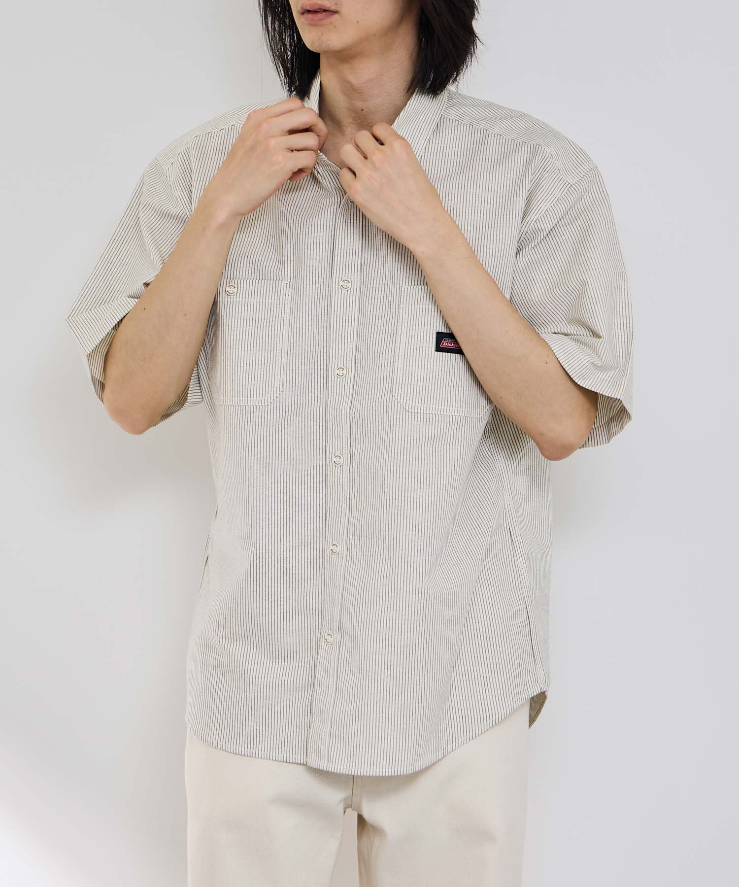 GENUINE Dickies ジェニュインディッキーズ シャツ メンズ 半袖 綿混