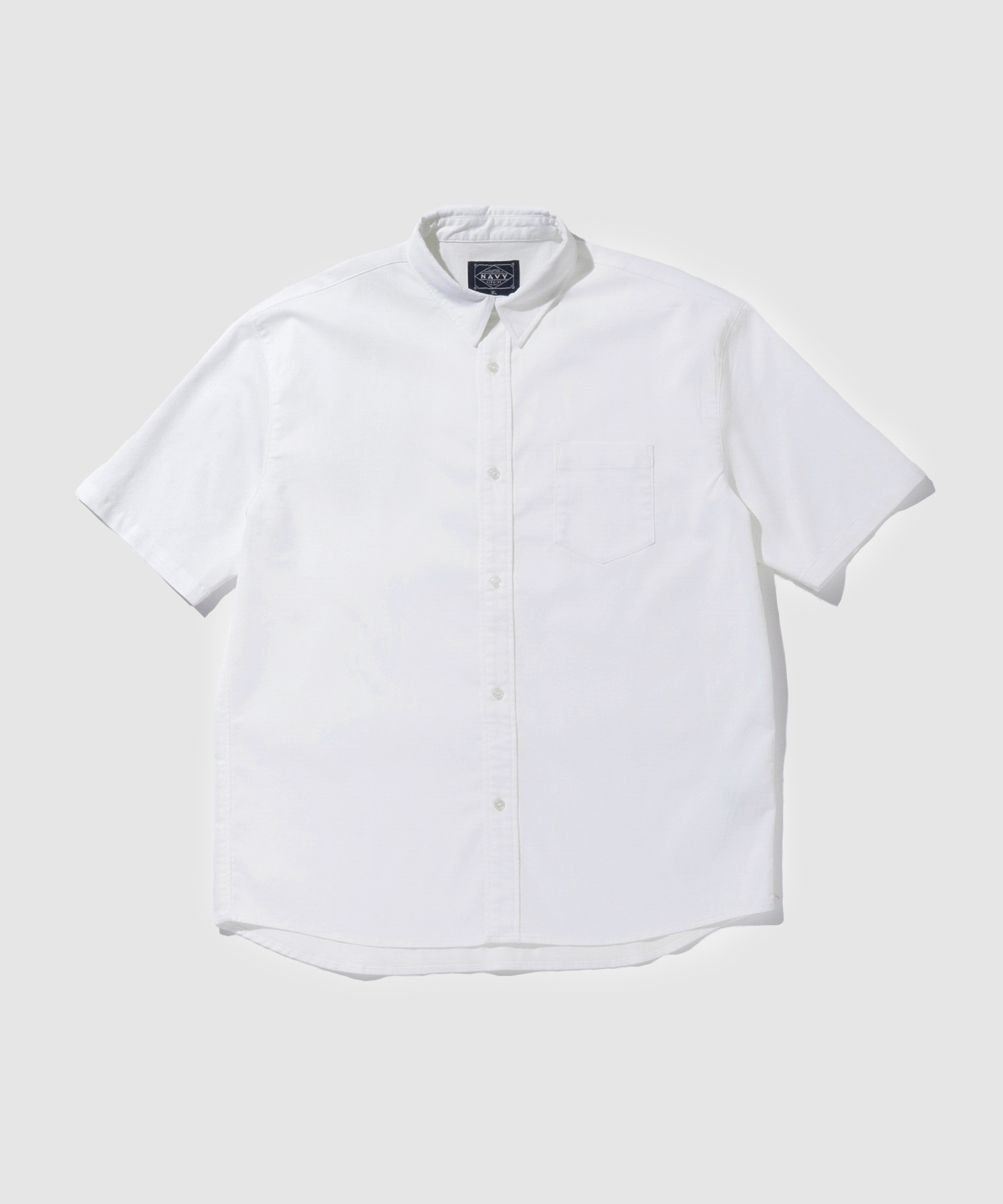 NAVY シャツ メンズ レディース 半袖 UVカット 接触冷感 軽量 ひんやり