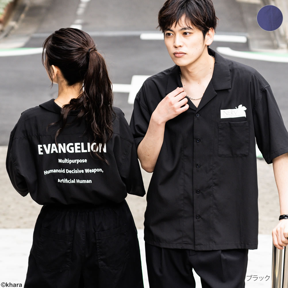 EVANGELION エヴァンゲリオン 半袖シャツ メンズ ドライ ワイド