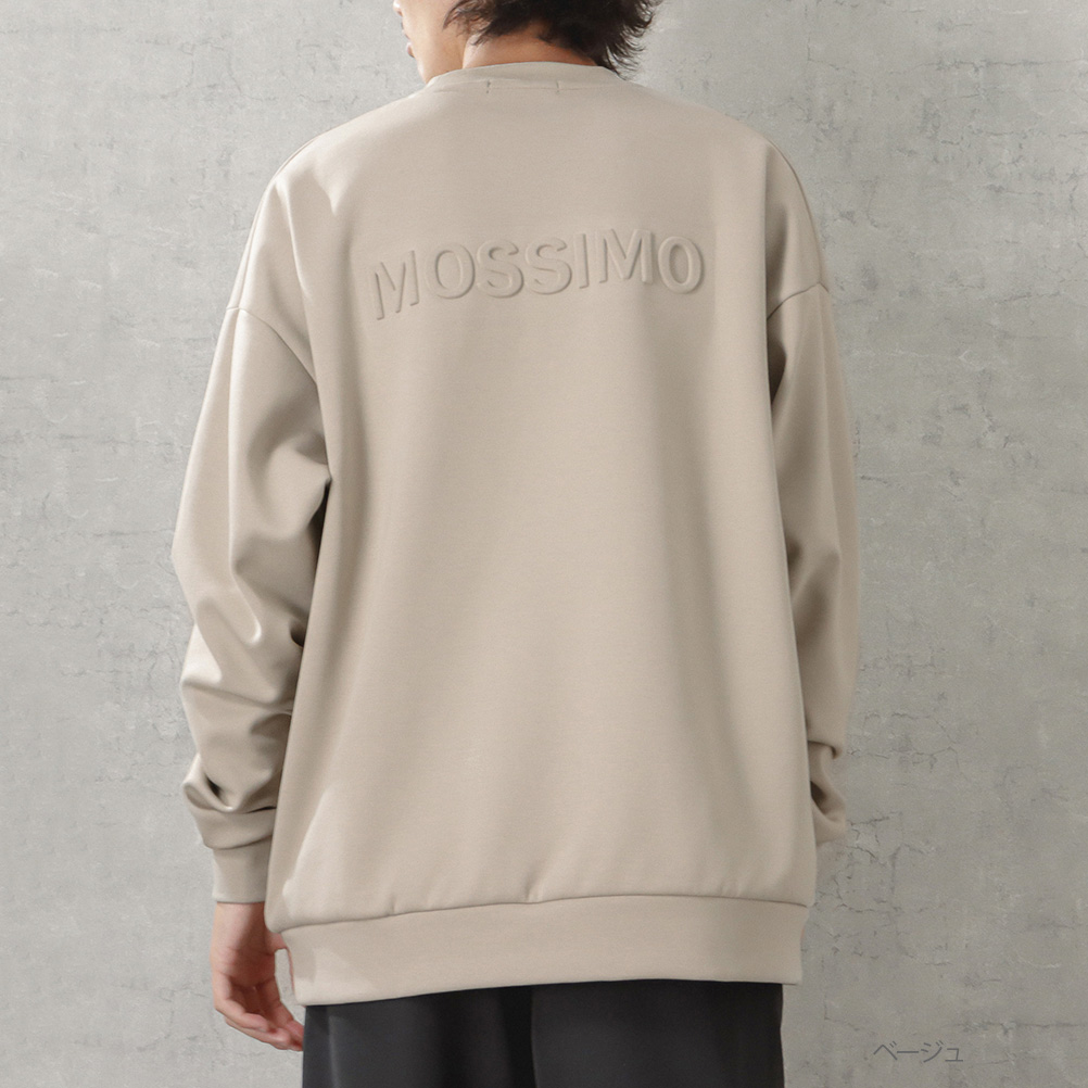 mossimo モッシモ トレーナー メンズ ポンチ素材 エンボス