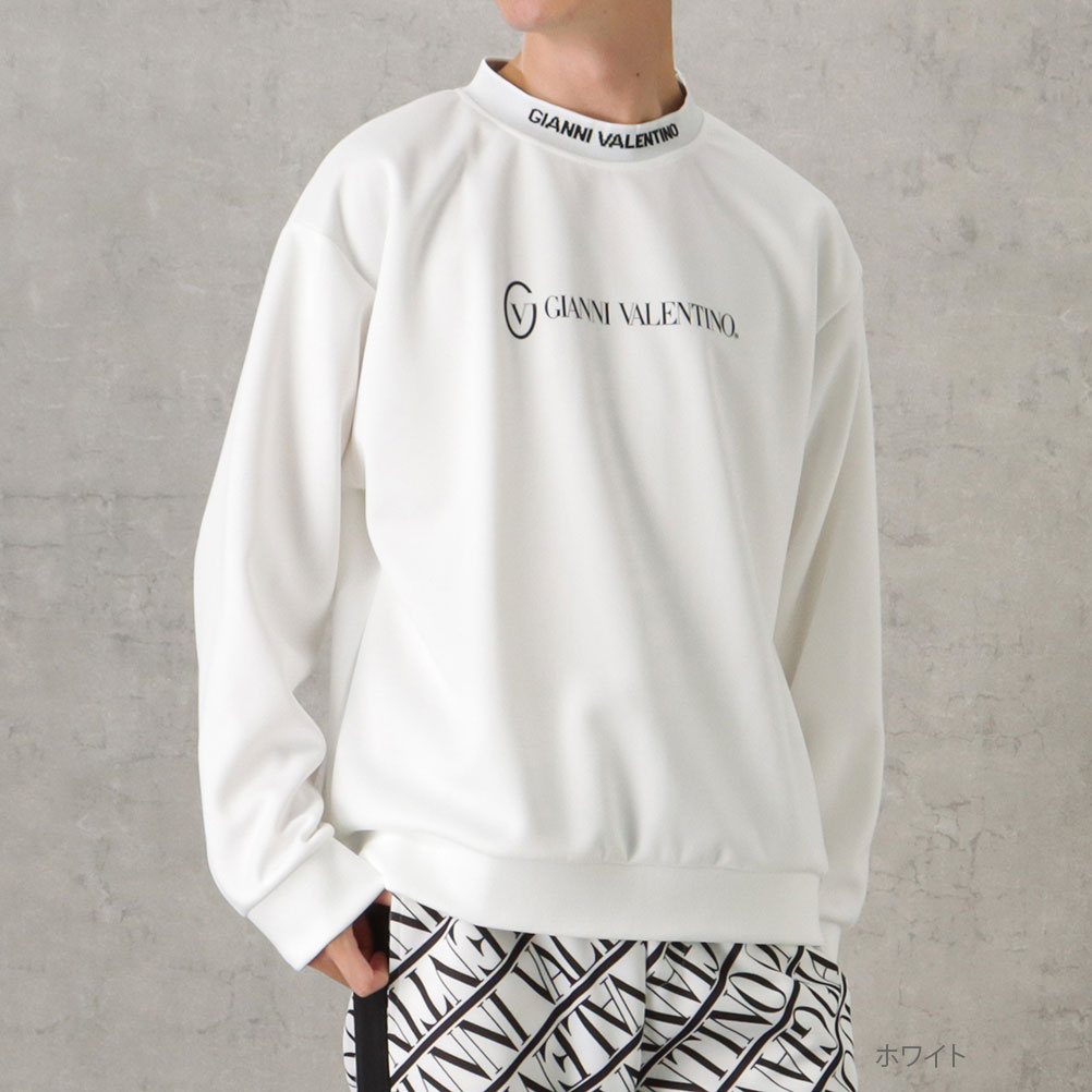 バレンティノ トレーナー GIANNI VALENTINO（ジャンニバレンチノ） トレーナー メンズ 白 黒