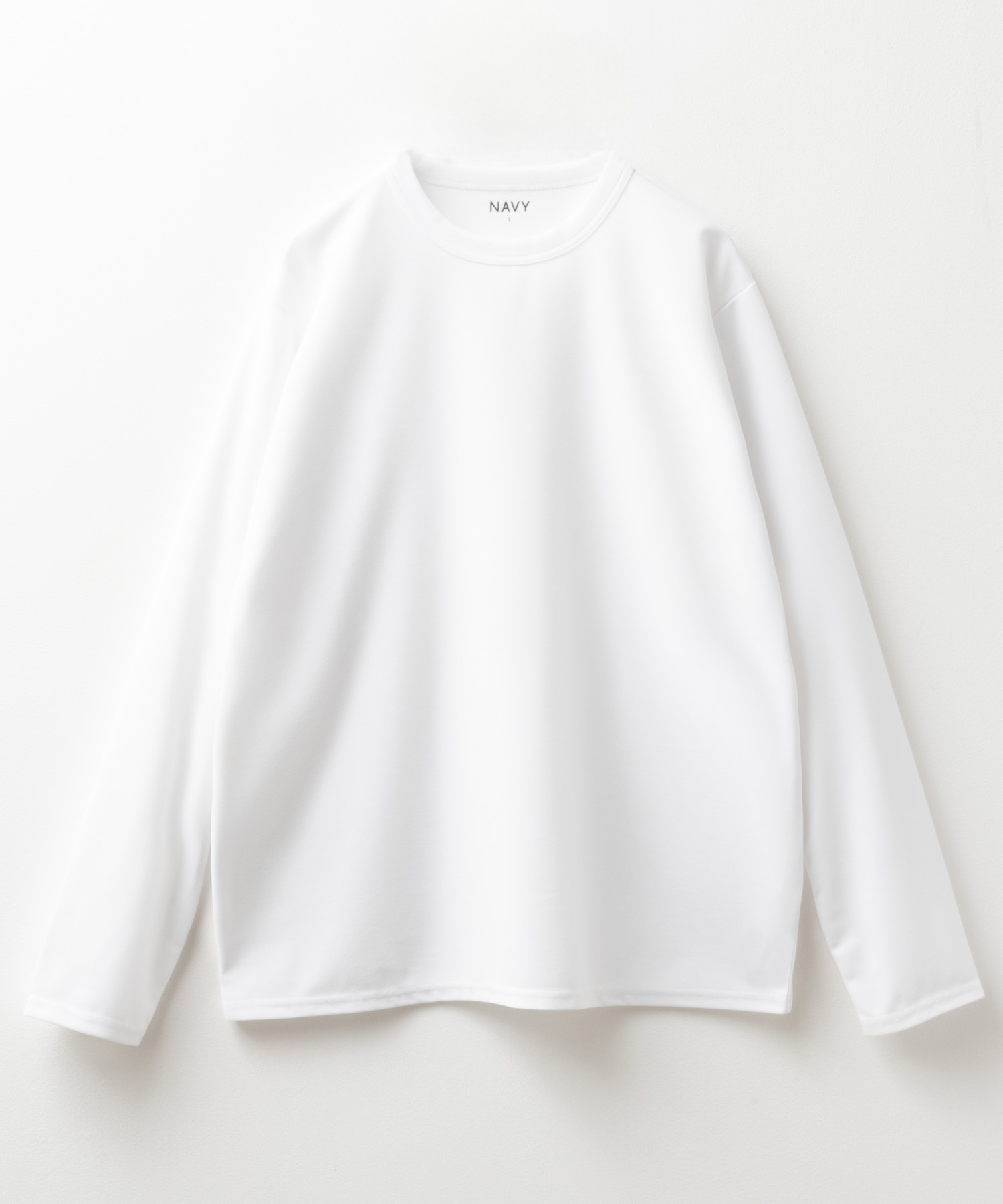 NAVY Tシャツ メンズ 長袖 速乾 抗菌防臭 無地 ロンT クルーネック