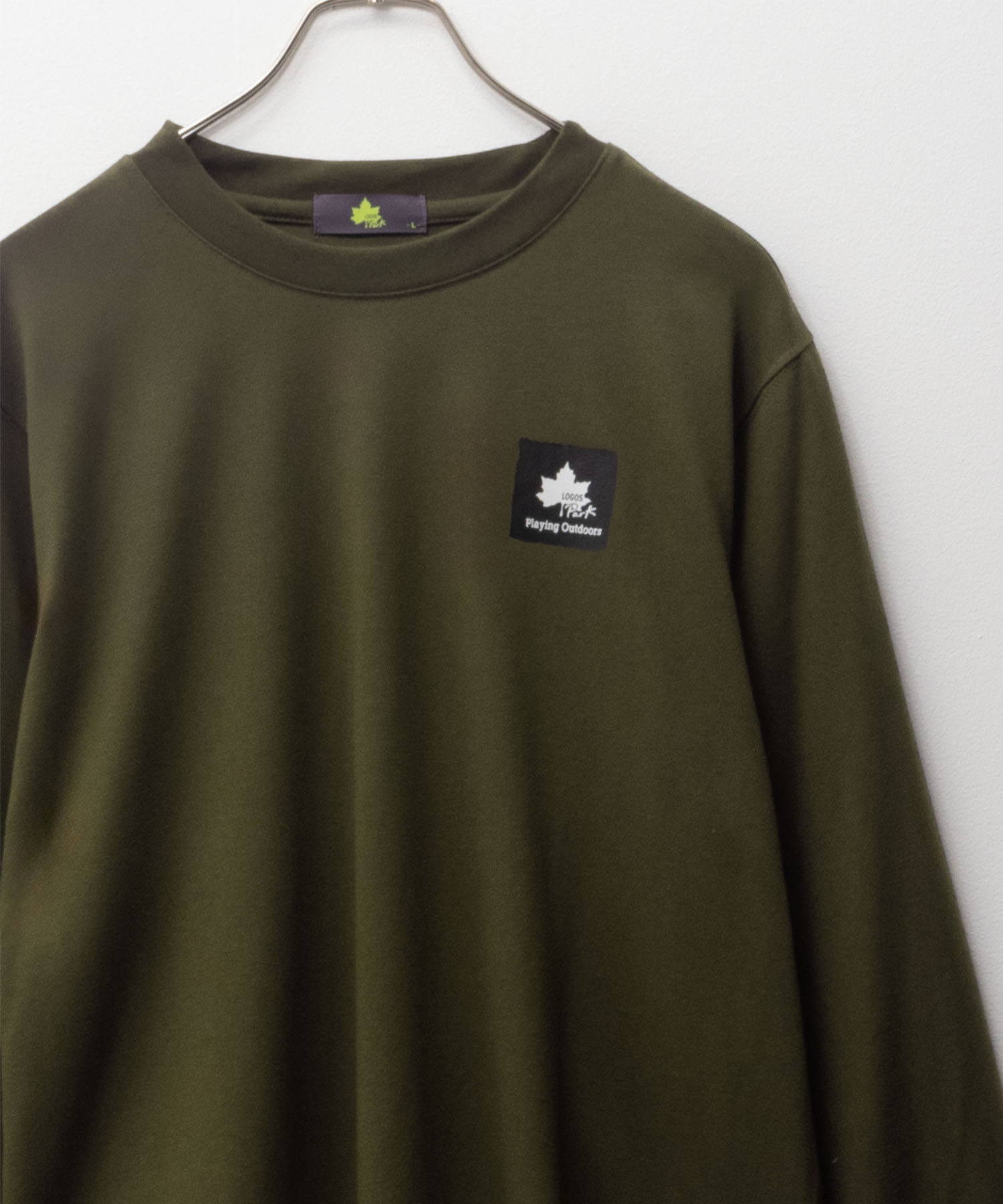 LOGOS PARK ロゴス パーク Tシャツ メンズ 長袖 ロンT アウトドア カラバリ豊富 クル...