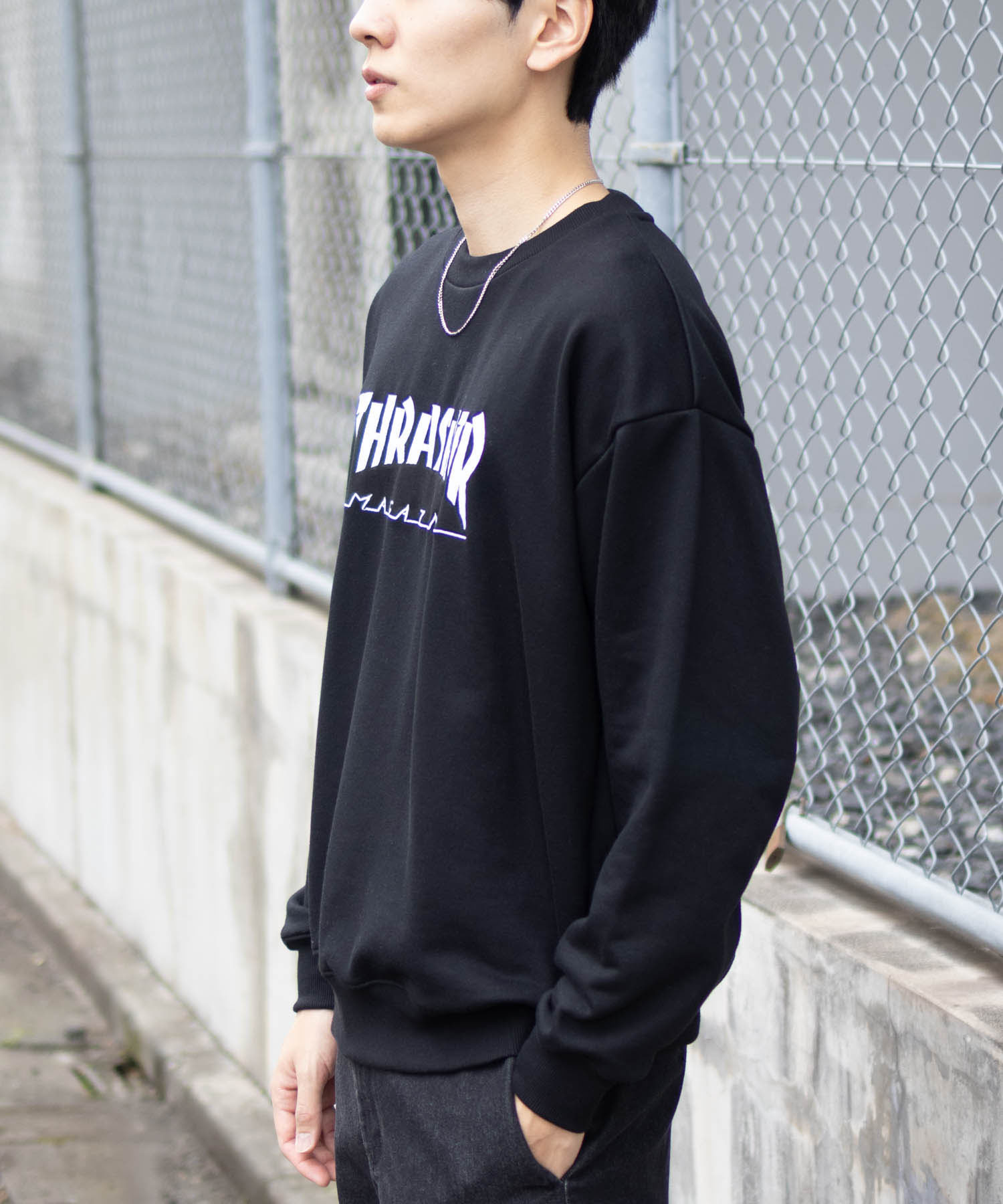 THRASHER（スラッシャー） 裏毛 トレーナー メンズ 綿混 クルーネック