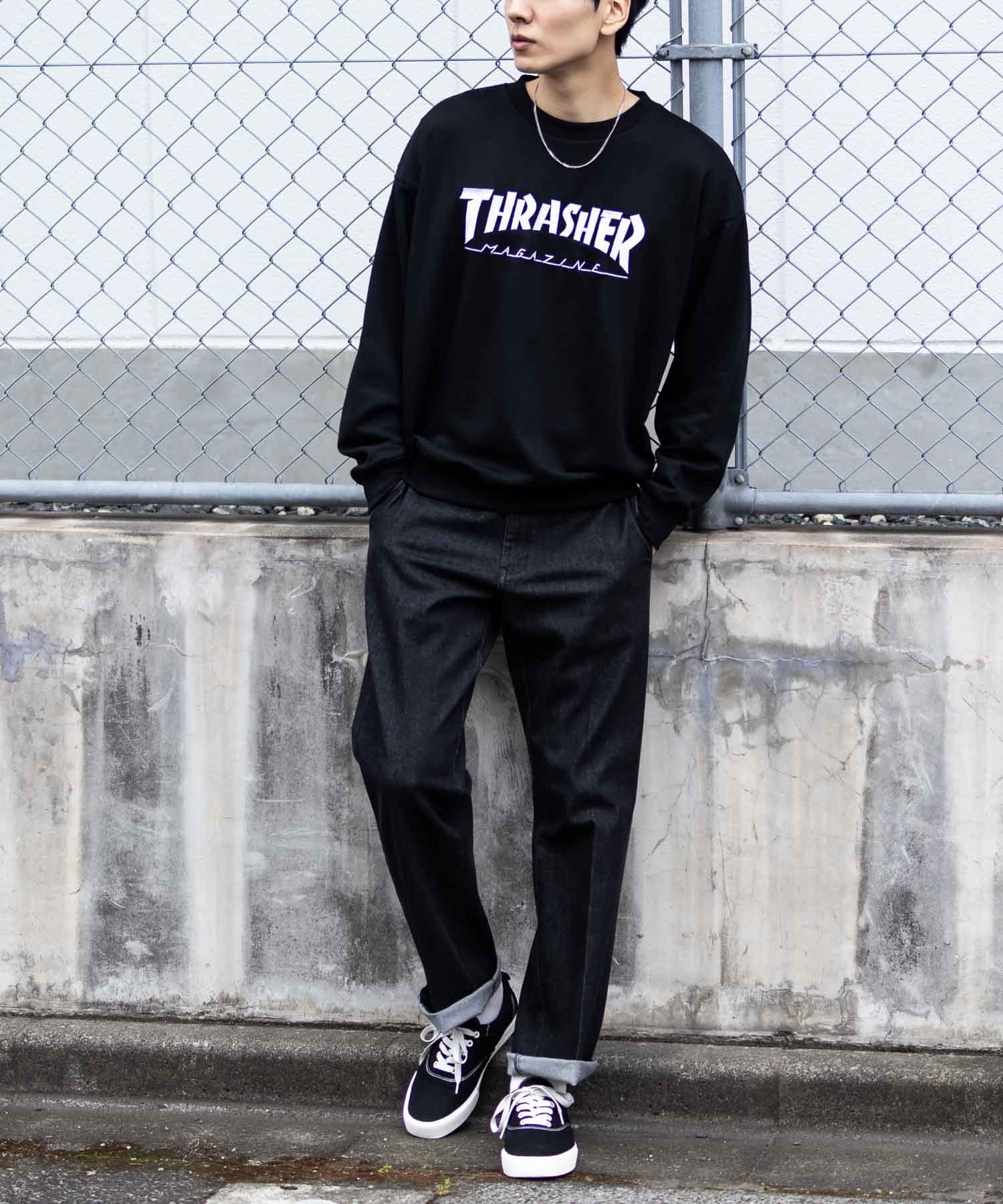 THRASHER（スラッシャー） 裏毛 トレーナー メンズ 綿混 クルーネック